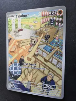 Timburr 193/167 Twilight Masquerade Illustration Rare Pokemon Card NM - Image 3
