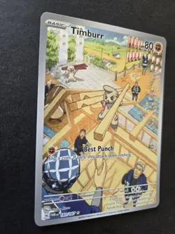 Timburr 193/167 Twilight Masquerade Illustration Rare Pokemon Card NM - Image 4