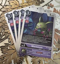 Digimon Card Game Playset Wormmon EX3-055 R Draconic Roar - Image 1