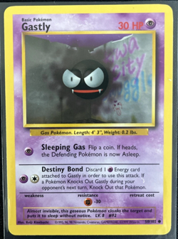 Gastly Pokemon 1999 Base Set card 50/102 Vintage - Image 1
