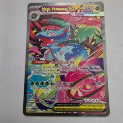 MEGA VENUSAUR EX SIR 177/132 Mega Evolutions Pokemon Card - Image 1