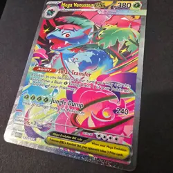 MEGA VENUSAUR EX SIR 177/132 Mega Evolutions Pokemon Card - Image 4