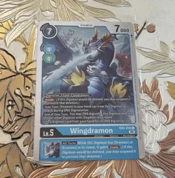 Digimon Card Game Wingdramon (Box Topper) Draconic Roar EX3-020 U - Image 1
