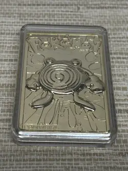 Pokemon 1999 23k Gold Plated Card Burger King Promo #61 POLIWHIRL & COA - Image 3