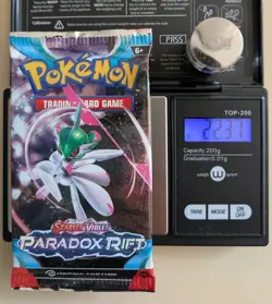 22.37g NEW SEALED Pokemon TCG Scarlet Violet Paradox Rift Booster Pack 10 Card - Image 1