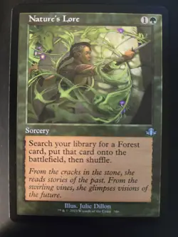 Nature's Lore NM RETRO FRAME Dominaria: Remastered MTG FREE SHIPPING - Image 1