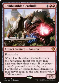 Combustible Gearhulk NM #128 Starter Commander Decks MTG - Image 1
