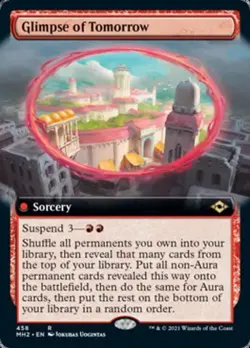 Glimpse of Tomorrow (Extended Art) -Foil Near Mint MTG Modern Horizons 2 - Image 1