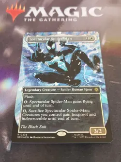 Mtg. Spectacular Spider-Man. #235. Textured Foil Borderless. Spider-Man. Nm - Image 1