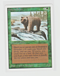 Magic the Gathering ~ MTG ~ 1x Grizzly Bears ~ UNLIMITED ~ M/NM ~ - Image 1