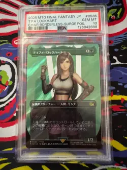 MTG PSA10 Tifa Lockhart Japanese Version Surge Foil 1 Sheet - Image 1