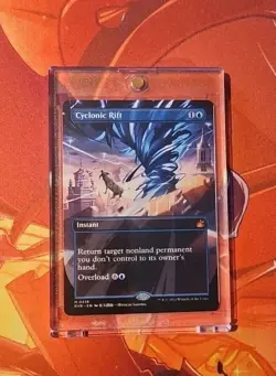 1x ANIME BORDERLESS Cyclonic Rift, NM, RVR, Magic: the Gathering, MtG - Image 1