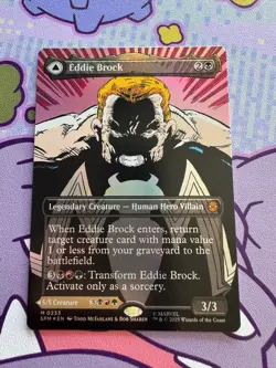 MTG Eddie Brock 233 Borderless Foil Marvel's Spider-Man Nm - Image 2