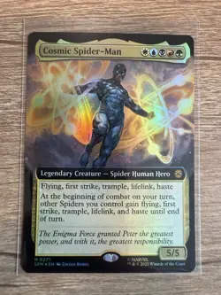MTG Cosmic Spider-Man 0271 Foil (Extended Art) Marvel's Spider-Man NM SPM - Image 1