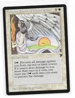 Magic the Gathering ~ MTG ~ 1x Greater Realm of Preservation ~ LEGENDS ~ M/NM - Image 1