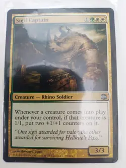 Sigil Captain Magic The Gathering Alara Reborn Rhino MTG 77 Very Rare Soldier - Image 1