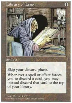 MTG English Library of Leng NM Normal 5th Edition - Image 1