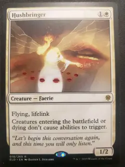 MTG Hushbringer #18-Throne of Eldraine ELD- Regular-NM - Image 1