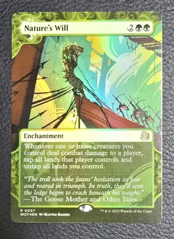 NM Foil R - Nature's Will: WOE Enchanted Tales MTG NM Magic Card - Image 1