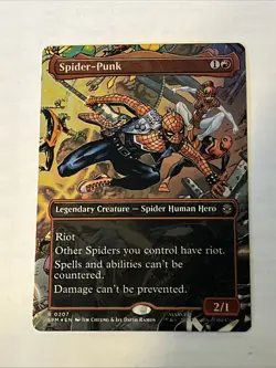 Spider-Punk 0207 Borderless Foil - Magic MTG Marvel's Spider-Man - Image 1