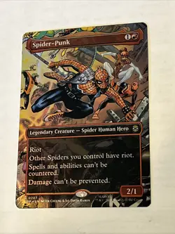 Spider-Punk 0207 Borderless Foil - Magic MTG Marvel's Spider-Man - Image 2