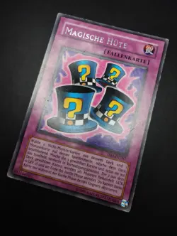 YUGIOH 2004 | MAGICAL HATS | DB1-DE087 | GERMAN | RARE | VERY GOOD (MP) - Image 3