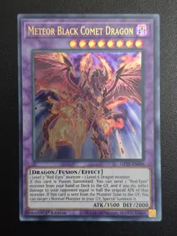 1ST EDITION METEOR BLACK COMET DRAGON GFTP-EN096 YUGIOH TCG - Image 1