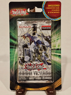 YuGiOh Shining Victories Unlimited Hanging Blister Pack with Bonus Cards - NEW - Image 1