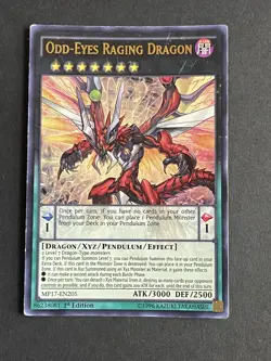Yugioh Odd-Eyes Raging Dragon RATE-EN048 Ultra Rare 1st Ed y1 - Image 1