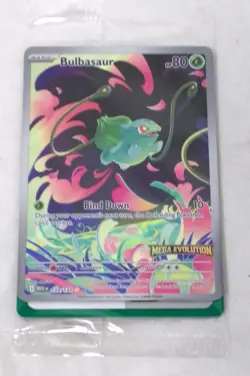 2025 Pokemon TCG Mega Evolution Promo Bulbasaur 133/132 Sealed Card - Image 1