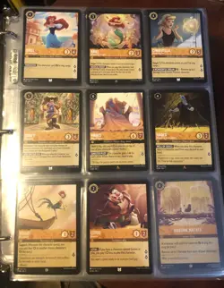 HUGE Lorcana 1st Chapter Cards Lot With FOILS Rare Collection Near Complete Set - Image 1