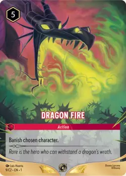 Disney Lorcana Challenge Bologna Dragon Fire Non Foil Promo Card 9/C2 EN 1 - Image 2