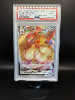 Eevee VMAX SWSH087 SWSH: Sword & Shield Promo Cards Holo PSA 10 - Image 3
