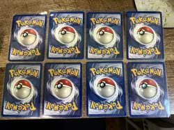 Set Of 8 Vintage Pokemon Jungle Set Rare Cards, Non-holo, HP And Damaged - Image 2