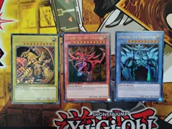 Set Of All 3 Egyptian God Cards Yugioh Legendary Collection 25th Anniversary - Image 1