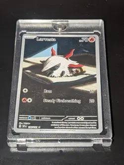Larvesta 196/191 Surging Sparks Illustration Rare Holo Pokemon TCG Card - Image 1