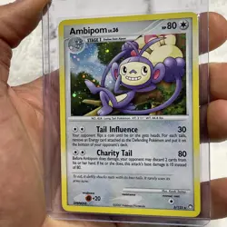 Ambipom 3/123 Mysterious Treasures Holo Rare 2007 Pokemon Card LP/NM Nintendo - Image 2