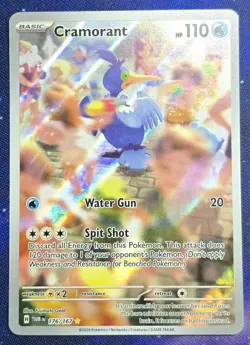 Cramorant 176/167 Sv06 Twilight Masquerade Illustration Holo Card Pokemon TCG NM - Image 1