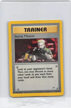 SECRET MISSION 118/132 - UNCOMMON Gym Heroes - VINTAGE WOTC Pokemon Card - NM/LP - Image 1