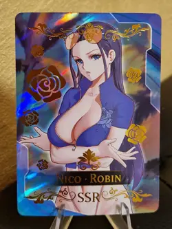 Nico Robin One Piece Goddess Anime Doujin Waifu Card Field Centre - Image 1