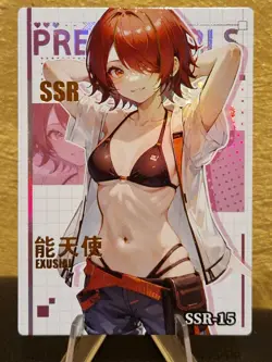 Exusiai Arknights Waifu Anime Card Goddess Story Pretty Girls - Image 1