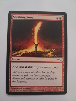 Seething Song MP/HP Magic the Gathering Mirrodin MTG - Image 1
