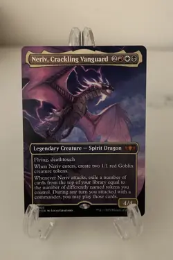 Neriv, Crackling Vanguard MTG (Borderless) Commander Tarkir: Dragonstorm Regular - Image 1