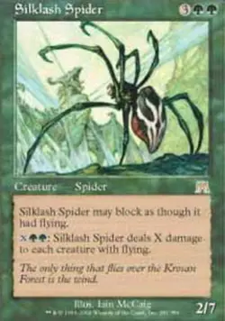 Slightly Played, English - 1 x MTG Silklash Spider - Foil Onslaught - Image 1