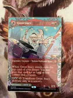 Gwen Stacy/ Ghost Spider (0209) (Borderless) Marvel's Spider-Man Foil MTG NM - Image 1