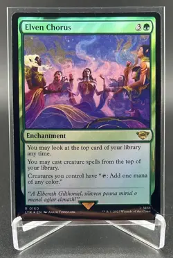 Elven Chorus (Foil, #160, NM) Universes Beyond: the Lord of the Rings (LTR), MTG - Image 1