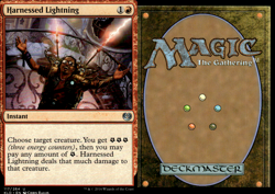 Magic the Gathering -MTG- Hernessed Lightning - Image 1