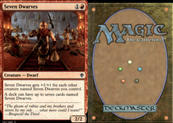 Magic the Gathering -MTG- Seven Dwarves - Image 1
