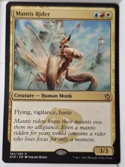 Mantis Rider - Khans of Tarkir - Magic the Gathering MTG Nice! - Image 1