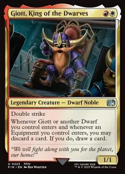 1x Giott, King of the Dwarves NM Eng MTG - Final Fantasy - Image 1